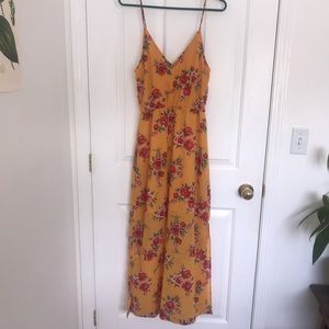 Yellow flowered sundress